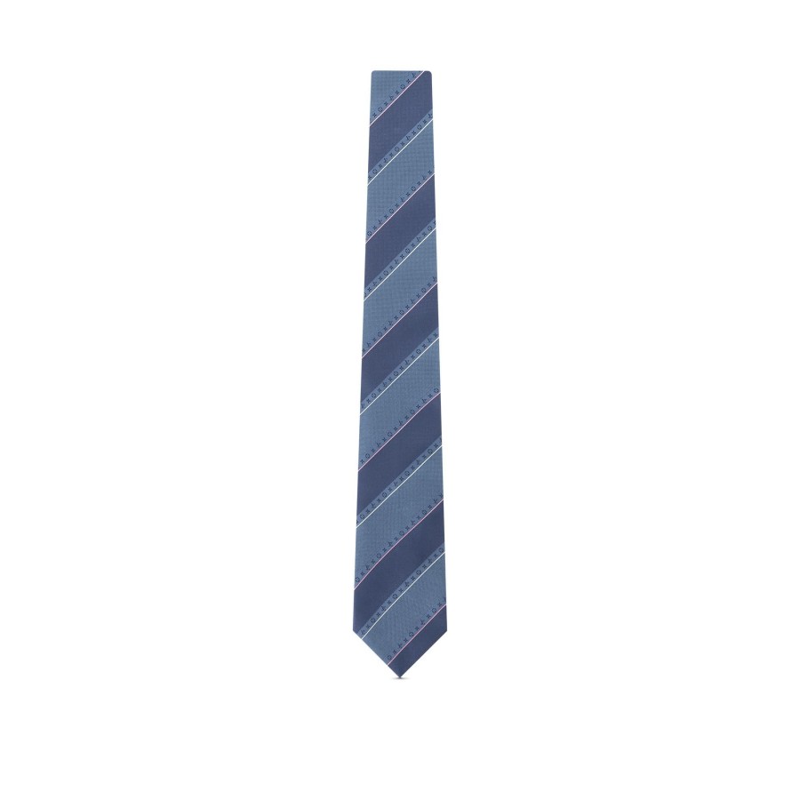 Hombre Louis Vuitton Corbatas Y Panuelos | Corbata Mng Stripes Azul