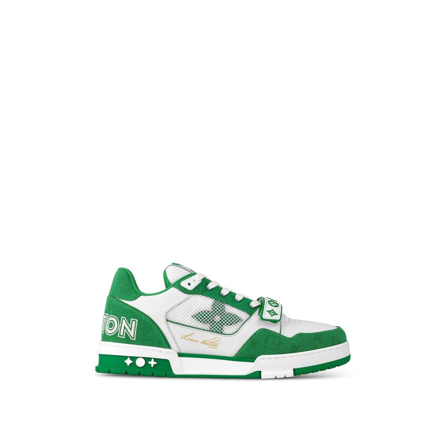 Hombre Louis Vuitton Zapatillas | Zapatilla Deportiva Lv Trainer Verde