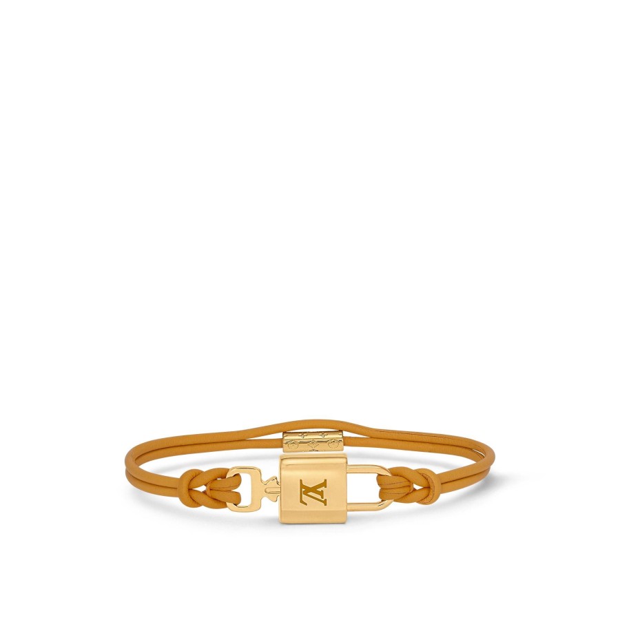 Mujer Louis Vuitton Pulseras | Pulsera Lv Padlock Ocre