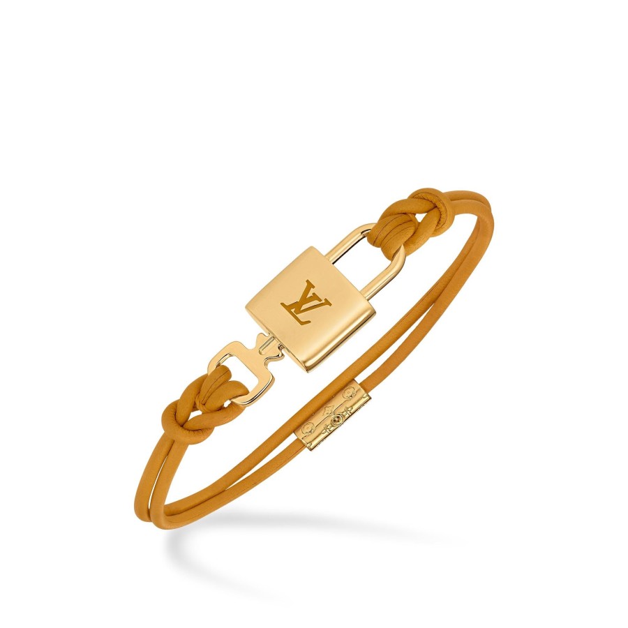 Mujer Louis Vuitton Pulseras | Pulsera Lv Padlock Ocre