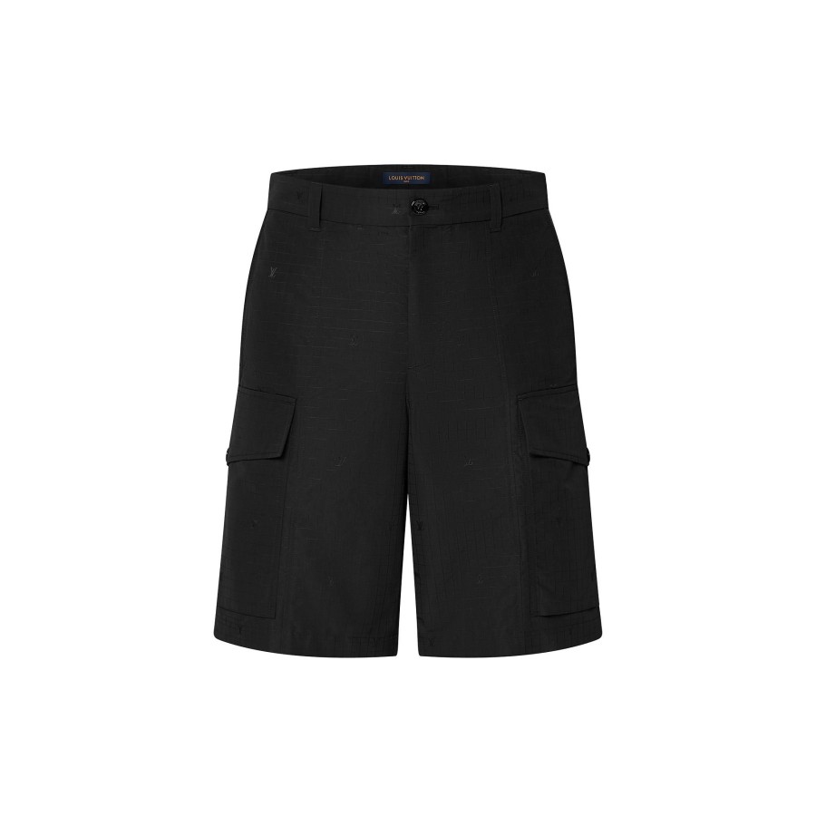 Hombre Louis Vuitton Pantalones | Pantalones Cortos Cargo De Tejido Ripstop