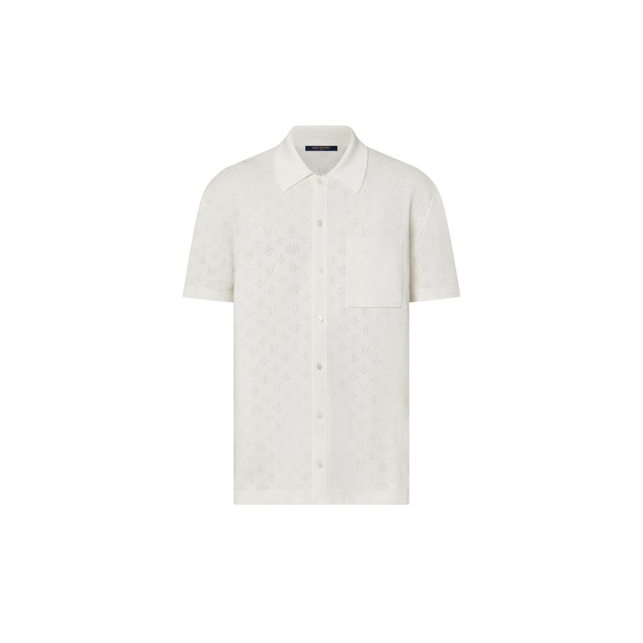 Hombre Louis Vuitton Camisas | Camisa De Manga Corta Monogram Pointelle