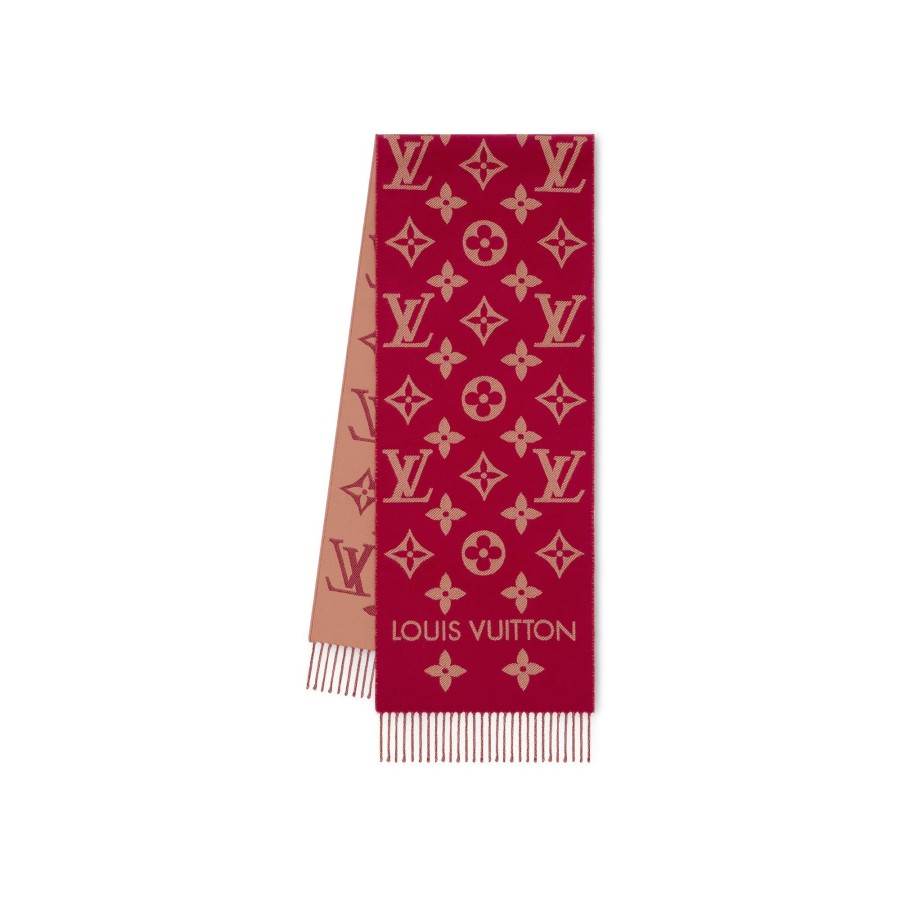 Mujer Louis Vuitton Bufandas | Bufanda Lv Essential Carmine