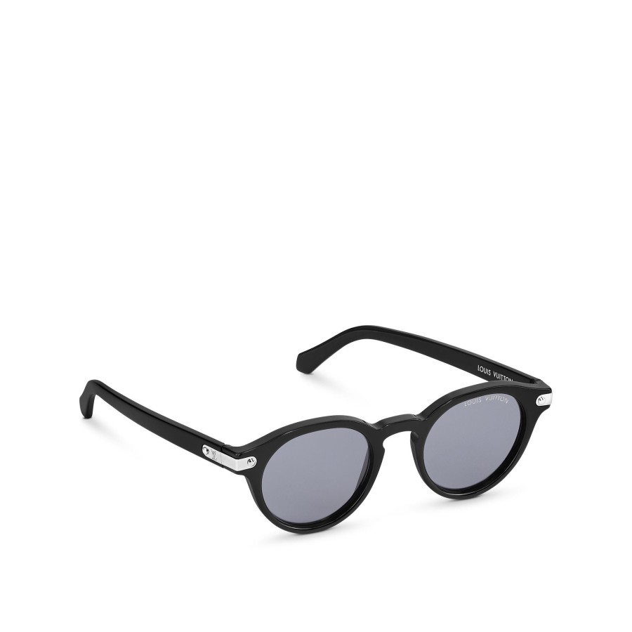 Hombre Louis Vuitton Gafas De Sol | Gafas De Sol Lv Signature Round Negro