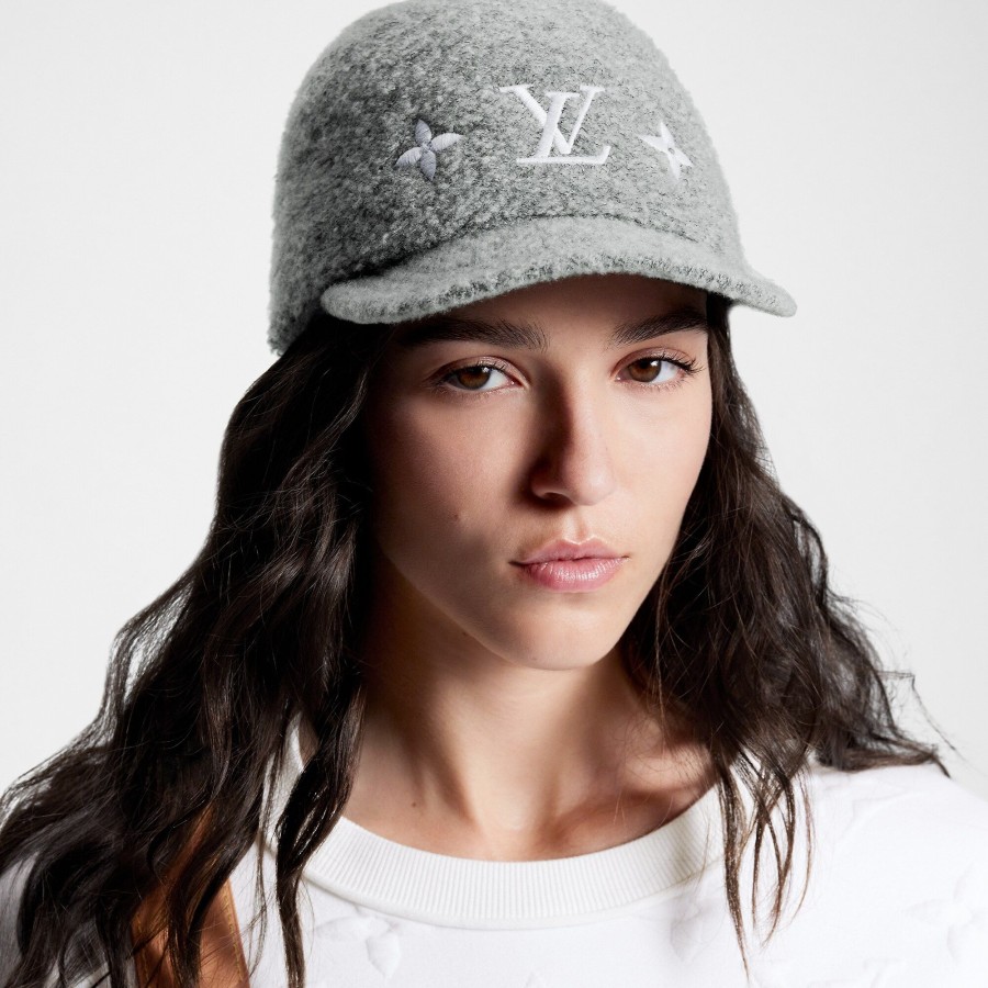 Mujer Louis Vuitton Gorros Y Guantes | Gorra Woolgram Gris