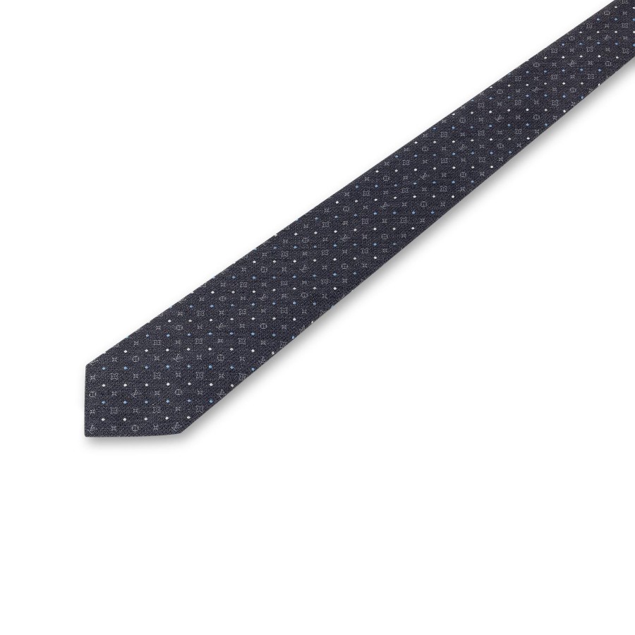 Hombre Louis Vuitton Corbatas Y Panuelos | Corbata Dots On Mng Gris