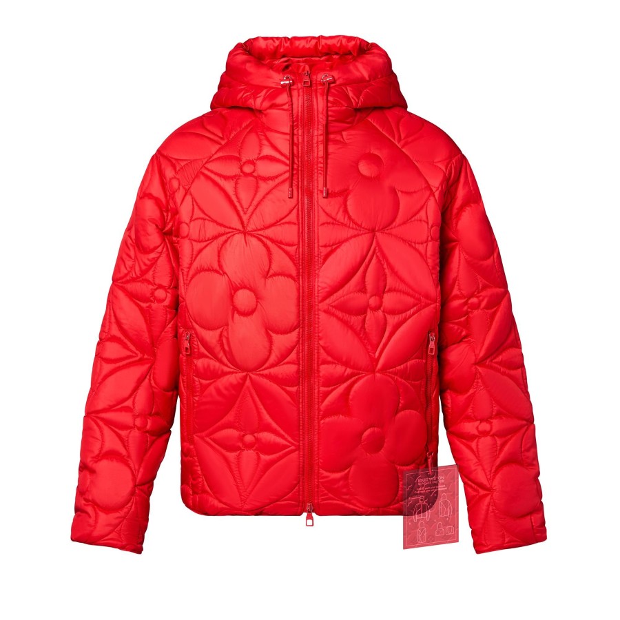 Hombre Louis Vuitton Cazadoras Y Abrigos | Chaqueta Con Capucha Lvse Flower Rouge Rio