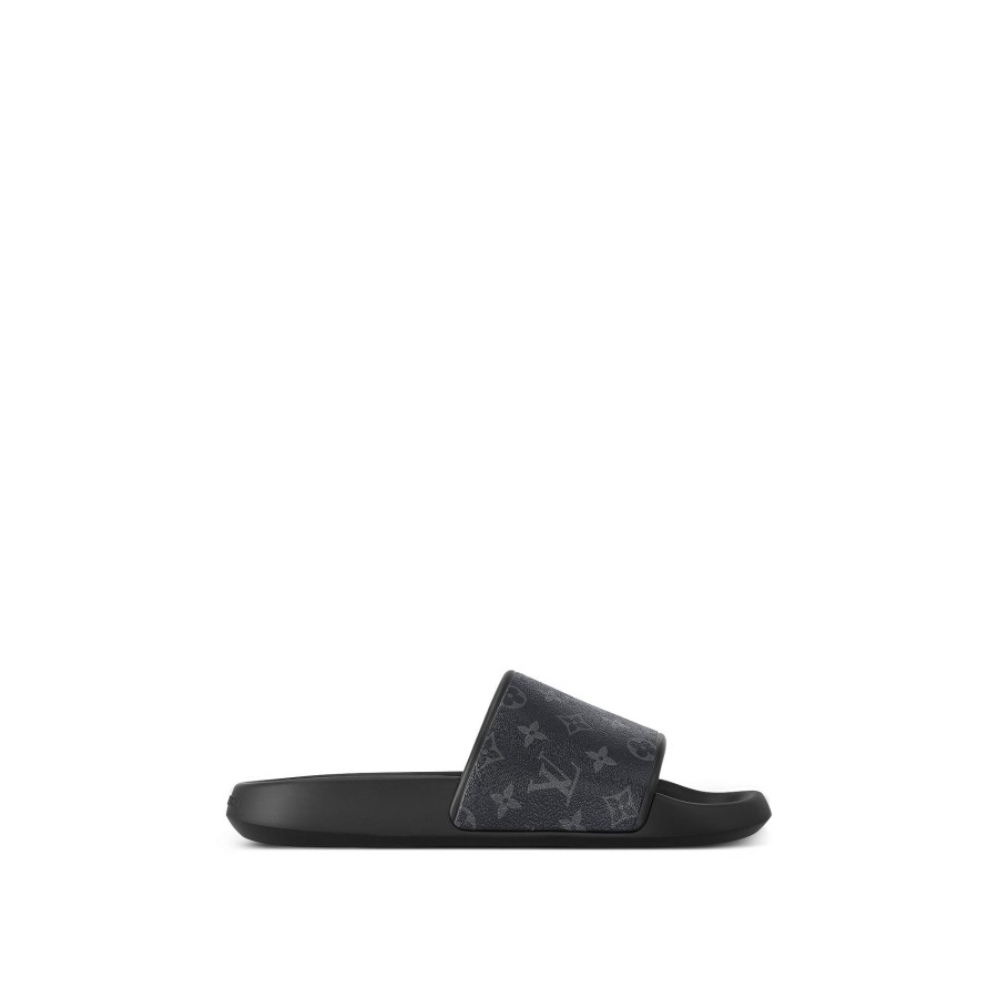 Hombre Louis Vuitton Sandalias | Mule Waterfront Monogram Eclipse