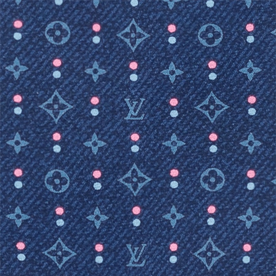 Hombre Louis Vuitton Corbatas Y Panuelos | Corbata Monogram Double Dots Azul Marino