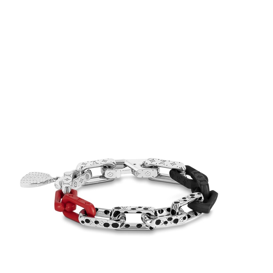 Hombre Louis Vuitton Pulseras | Lv X Yk Pulsera De Cadena Monogram