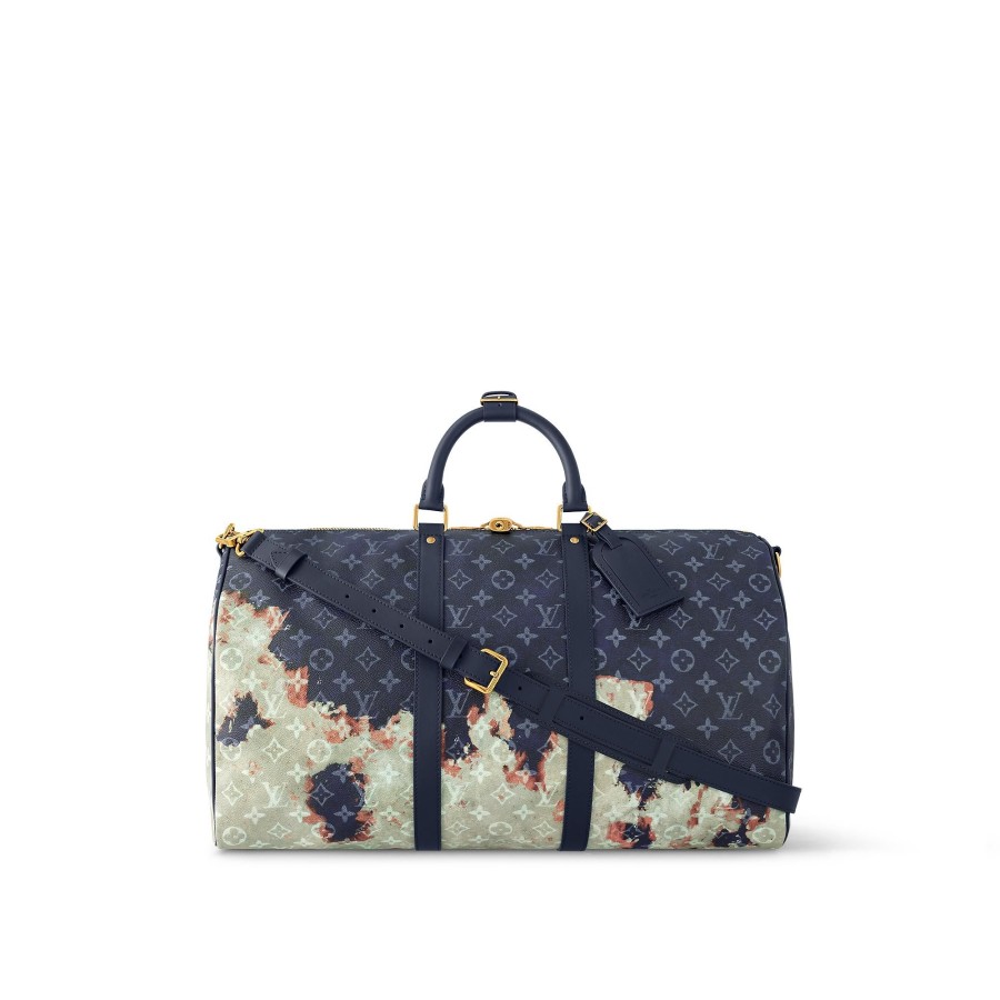 Hombre Louis Vuitton Bolsos Para Cruzar | Bolsa De Viaje Keepall 50 Con Bandolera