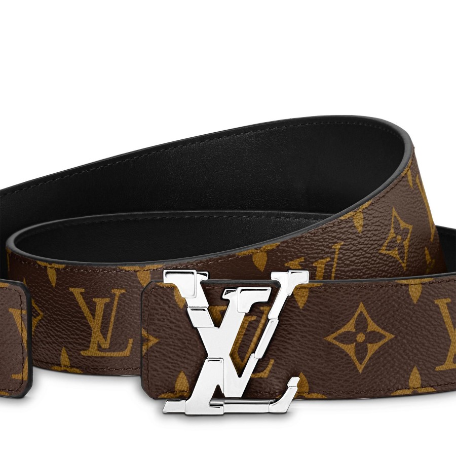 Hombre Louis Vuitton Cinturones | Cinturon Reversible Lv Pixel De 4 Cm Monogram