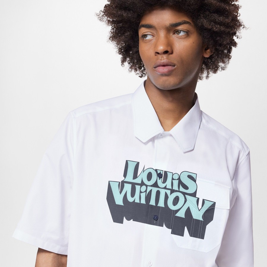 Hombre Louis Vuitton Camisas | Camisa Grafica De Manga Corta