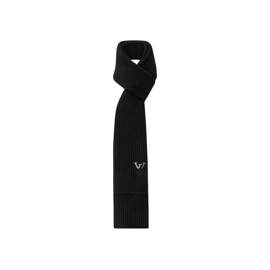 Hombre Louis Vuitton Bufandas | Bufanda Lv Dual Knit Negro