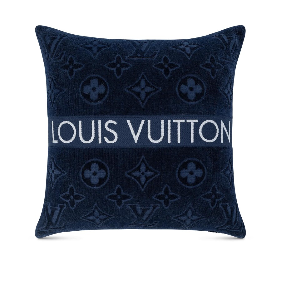 Mujer Louis Vuitton Accesorios Para El Hogar | Cojin De Playa Lvacation Azul Marino