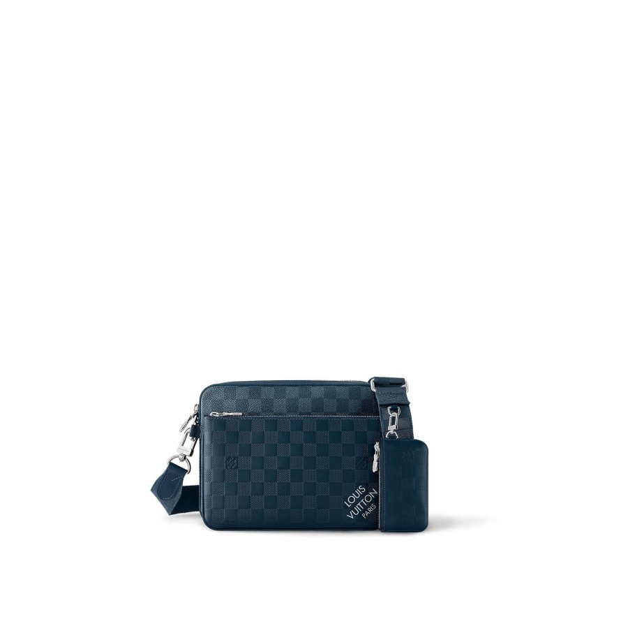 Hombre Louis Vuitton Coleccion Damier | Bolso Trio Messenger