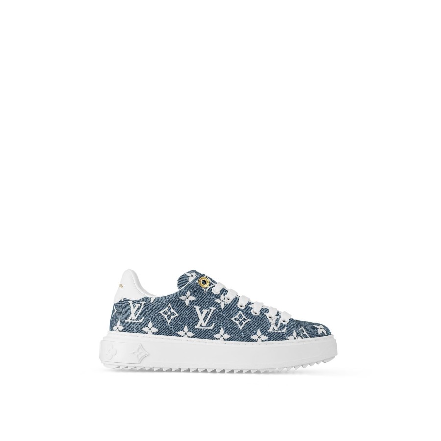 Mujer Louis Vuitton Zapatillas | Zapatilla Deportiva Time Out Bleu Clair