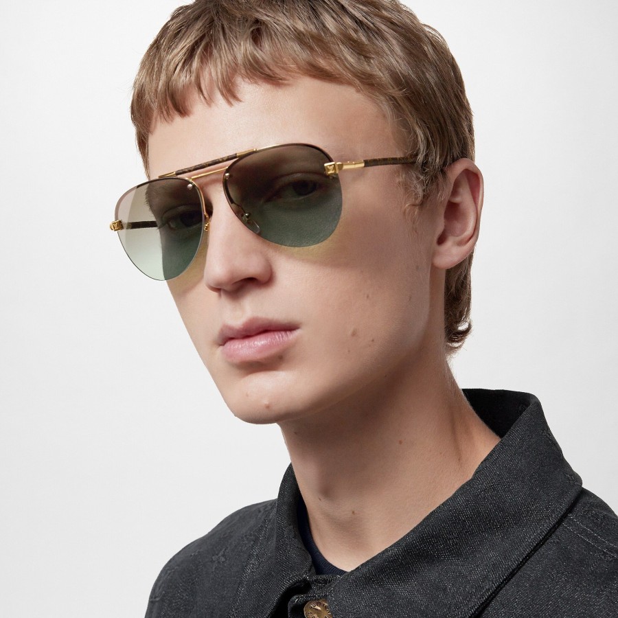 Hombre Louis Vuitton Gafas De Sol | Gafas De Sol Clockwise Canvas