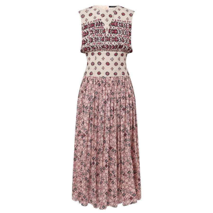 Mujer Louis Vuitton Vestidos | Vestido Midi Monogram De Seda