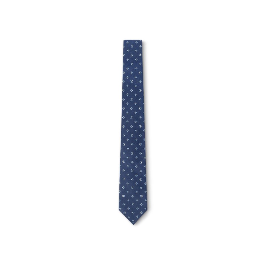 Hombre Louis Vuitton Corbatas Y Panuelos | Corbata Mng Eclipse Azul