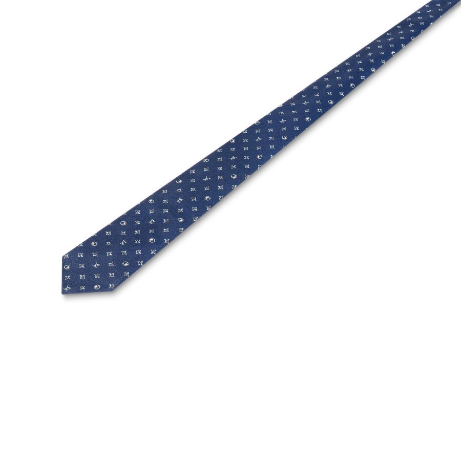 Hombre Louis Vuitton Corbatas Y Panuelos | Corbata Mng Eclipse Azul