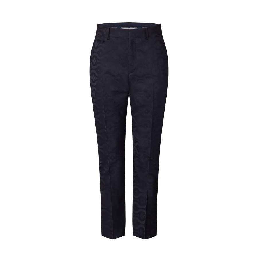 Hombre Louis Vuitton Pantalones | Pantalon De Corte Cigarette En Lana