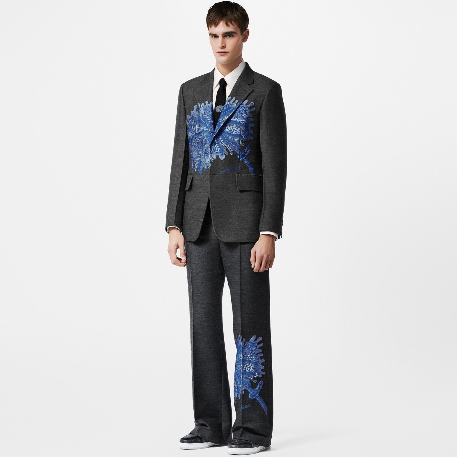 Hombre Louis Vuitton Americanas Y Chaquetas | Lv X Yk Chaqueta De Traje Psychedelic Flower