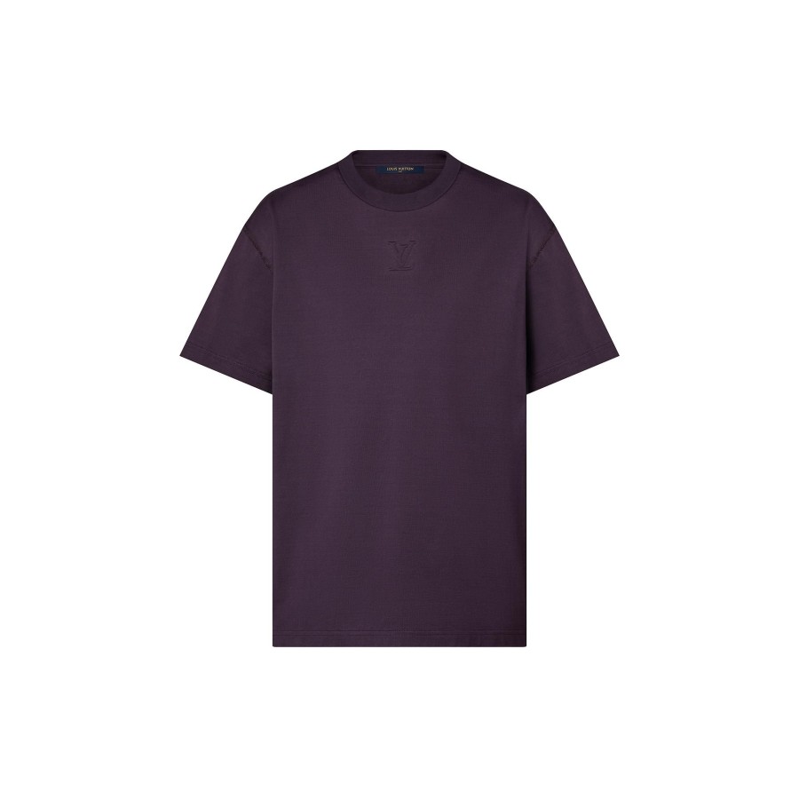 Hombre Louis Vuitton Camisetas Y Polos | Camiseta Lv De Algodon Violeta