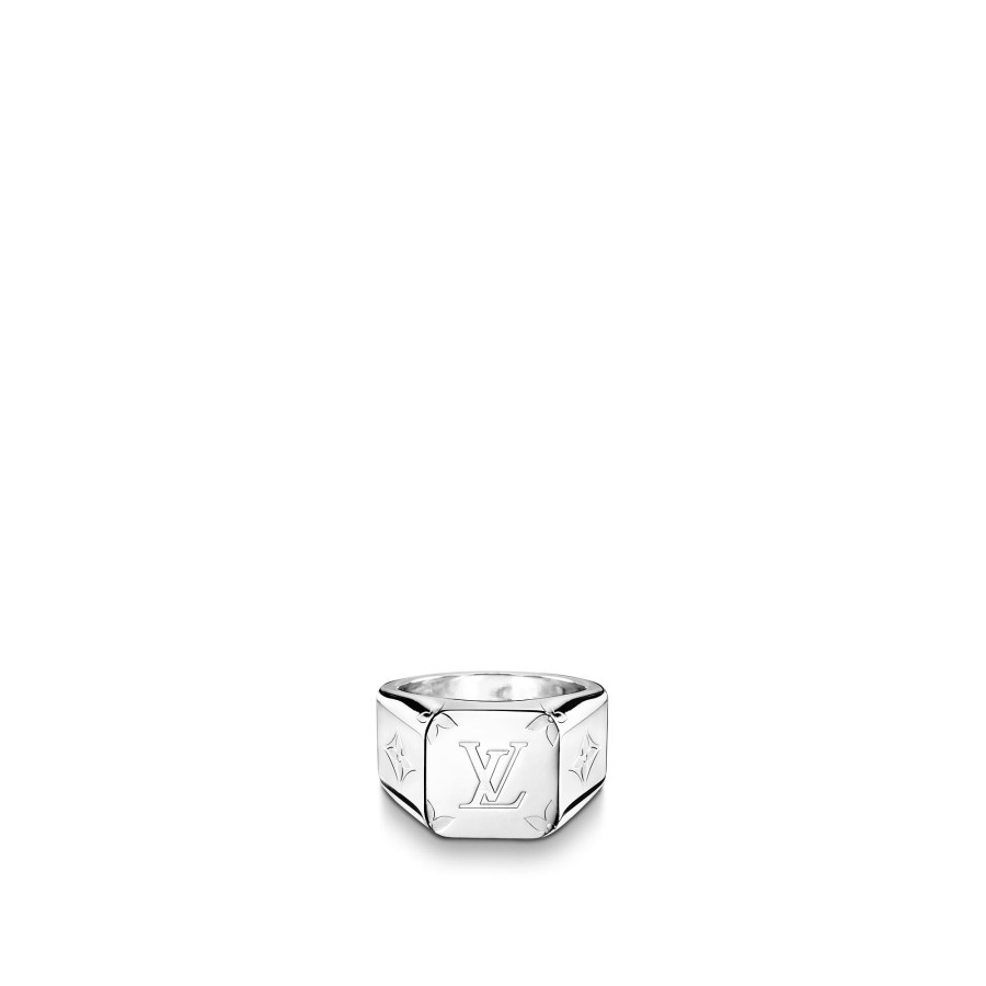 Hombre Louis Vuitton Anillos Y Pendientes | Anillo Tipo Sello Monogram