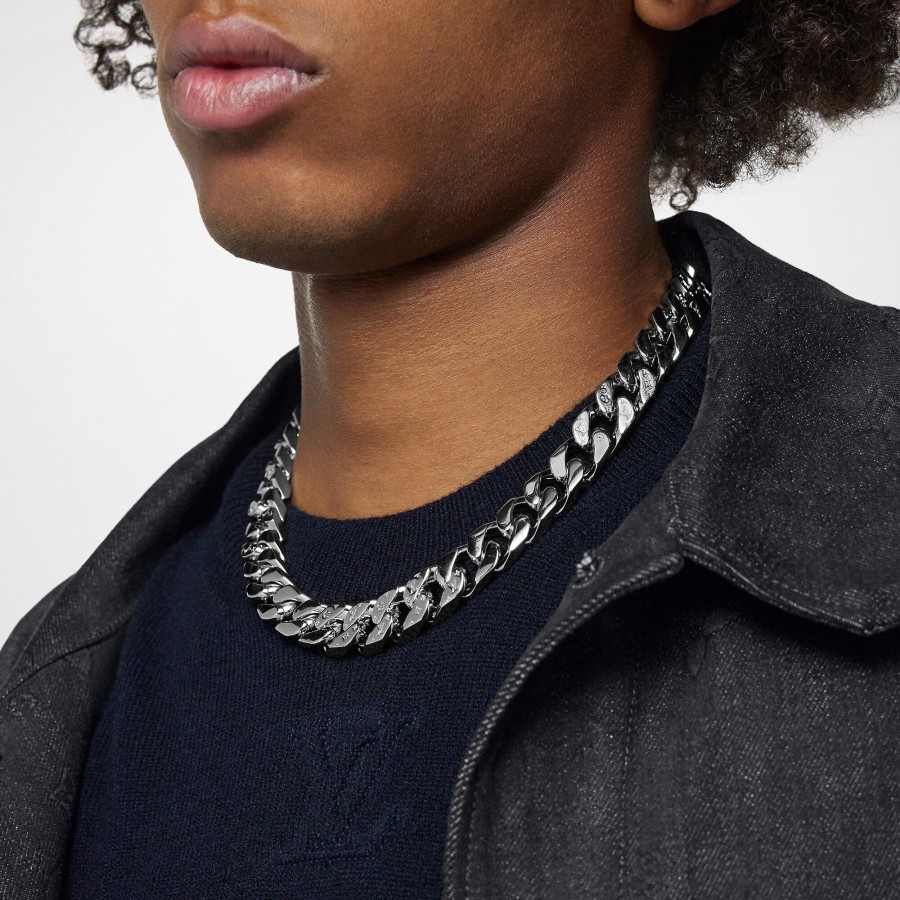 Hombre Louis Vuitton Collares Y Colgantes | Collar Lv Chain Links