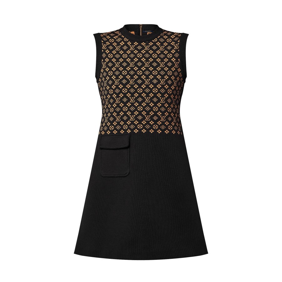 Mujer Louis Vuitton Vestidos | Vestido De Punto Jacquard Monogram