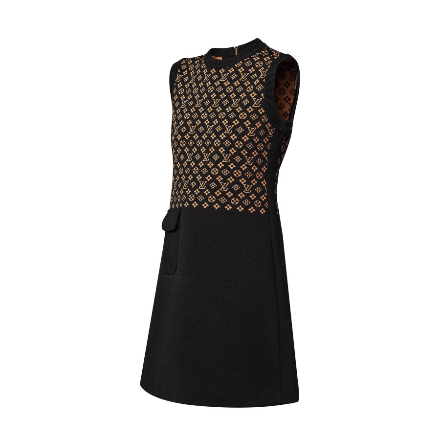 Mujer Louis Vuitton Vestidos | Vestido De Punto Jacquard Monogram