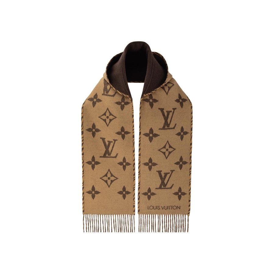 Mujer Louis Vuitton Bufandas | Bufanda Con Capucha Tigergram