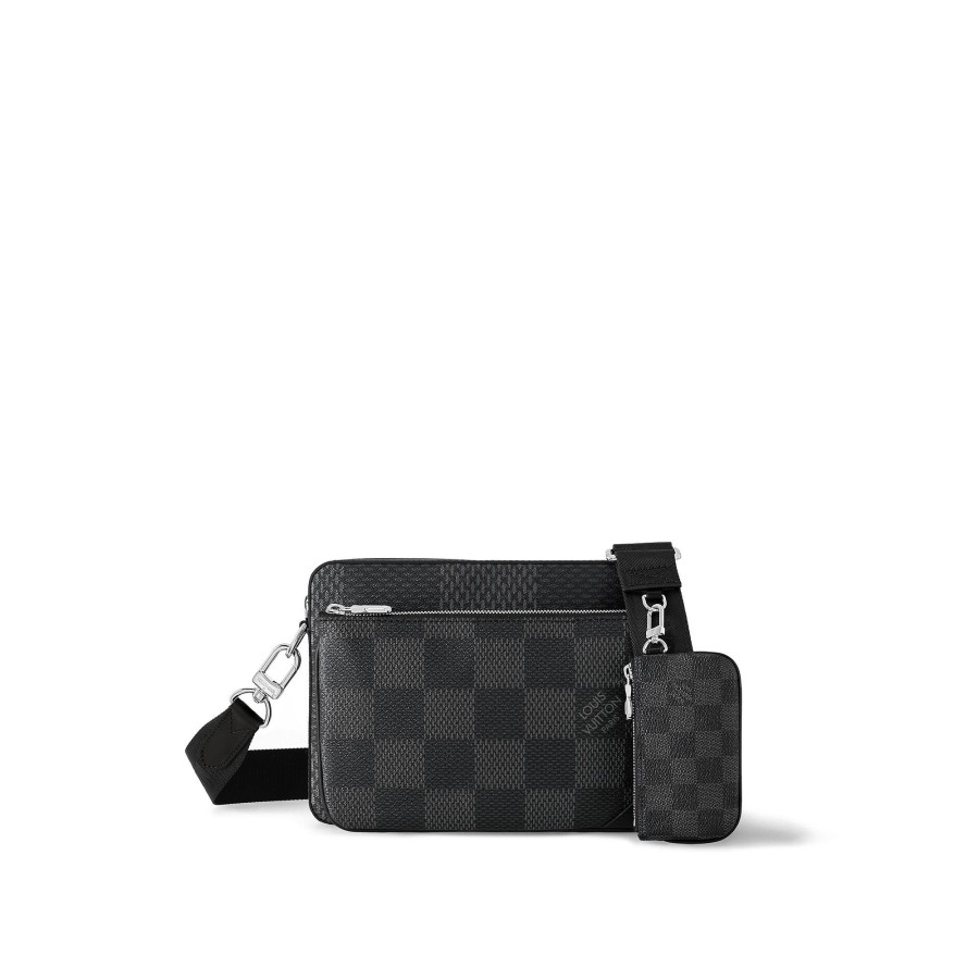 Hombre Louis Vuitton Coleccion Damier | Bolso Messenger Trio