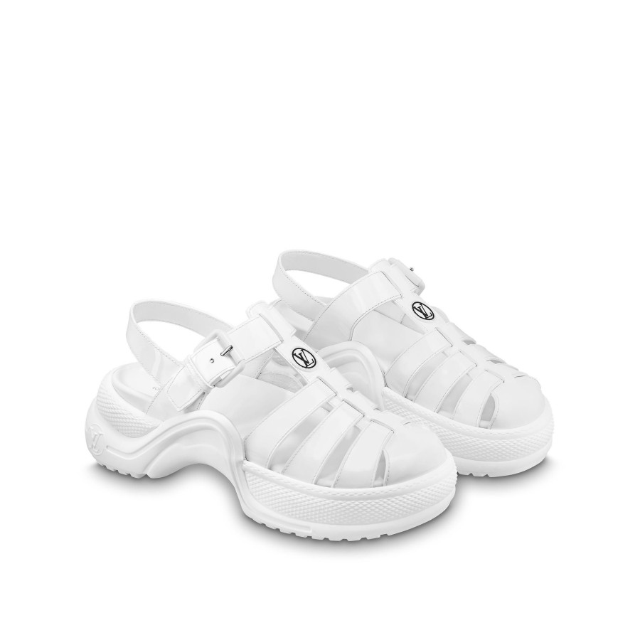 Mujer Louis Vuitton Sandalias Y Alpargatas | Sandalia Plana Lv Archlight Blanco