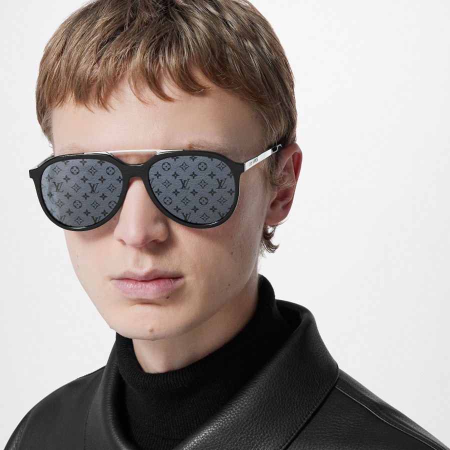 Hombre Louis Vuitton Gafas De Sol | Gafas De Sol Mix It Up Round Negro