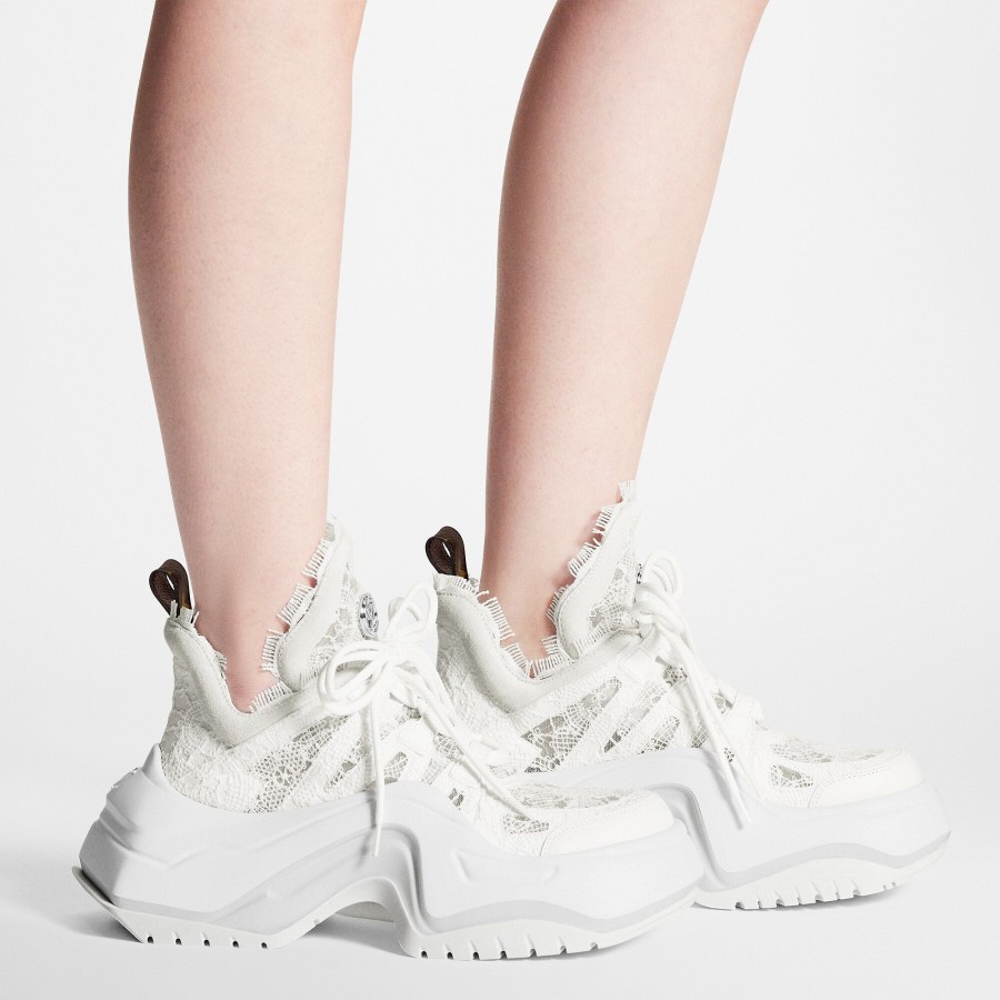 Mujer Louis Vuitton Zapatillas | Zapatilla Deportiva Con Plataforma Lv Archlight 2.0 Blanco