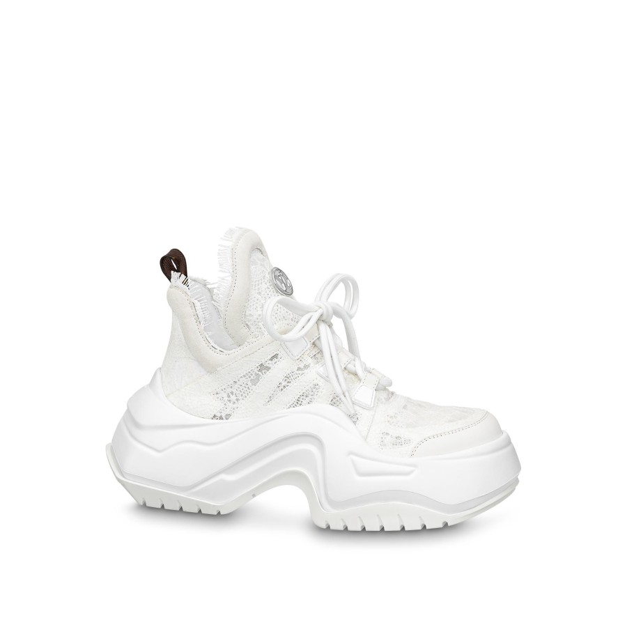 Mujer Louis Vuitton Zapatillas | Zapatilla Deportiva Con Plataforma Lv Archlight 2.0 Blanco