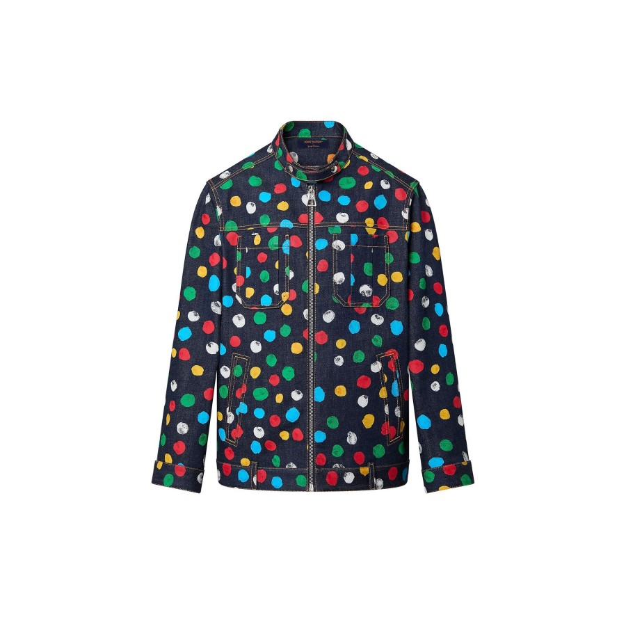 Mujer Louis Vuitton Abrigos Y Chaquetas | Lv X Yk Chaqueta Vaquera Painted Dots