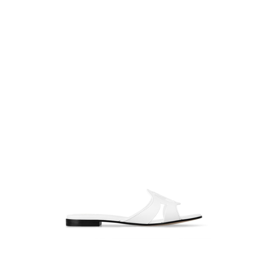 Mujer Louis Vuitton Mules | Mule Plano Lv Isola Blanco