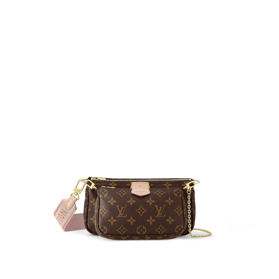 Mujer Louis Vuitton Bolsos Monogram Iconicos | Bolso Multi Pochette Accessoires Rose Clair