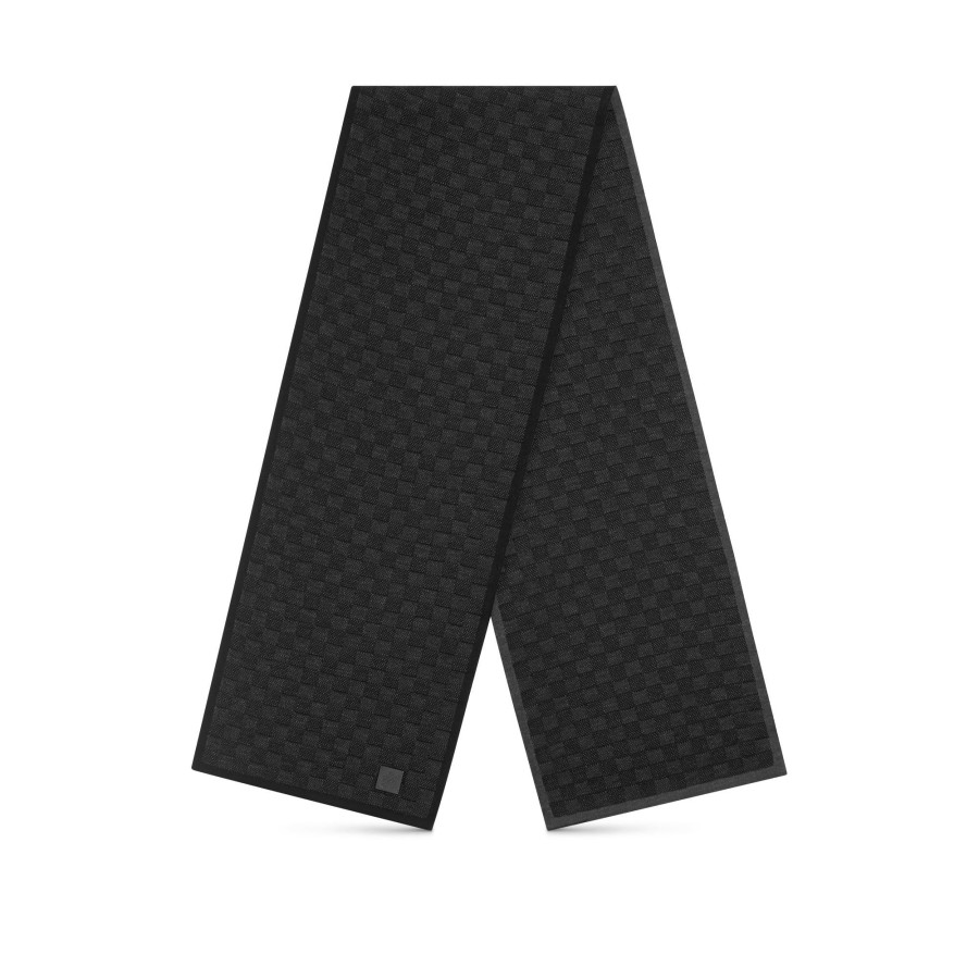 Hombre Louis Vuitton Bufandas | Bufanda Neo Petit Damier Anthracite