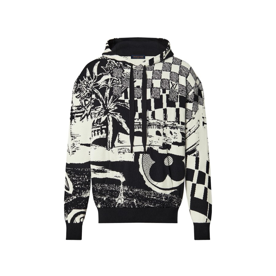 Hombre Louis Vuitton Punto Y Sudaderas | Sudadera Con Capucha Parisian Collage