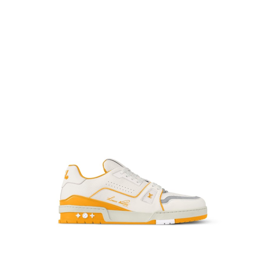 Hombre Louis Vuitton Zapatillas | Zapatilla Deportiva Lv Trainer Amarillo