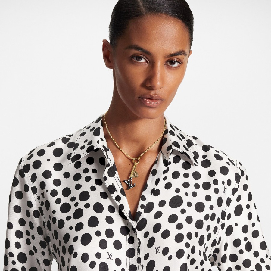 Mujer Louis Vuitton Collares Y Colgantes | Lv X Yk Collar Lv Iconic Infinity Dots Noir Blanc