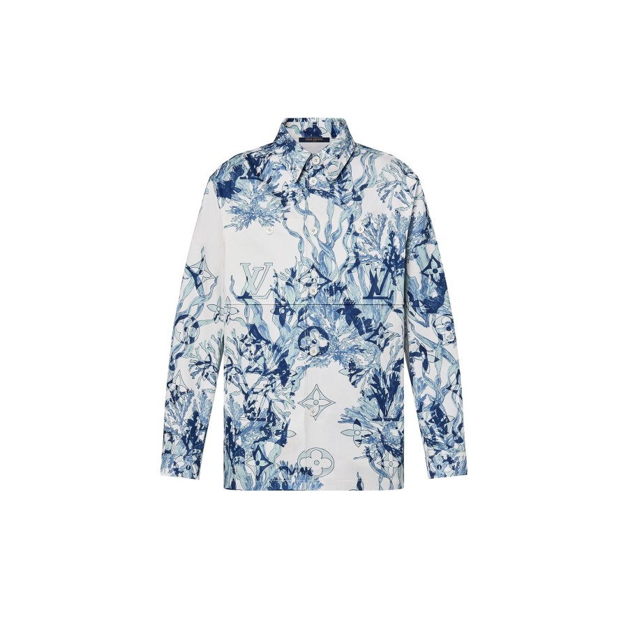 Hombre Louis Vuitton Camisas | Sobrecamisa Estampada En Algodon