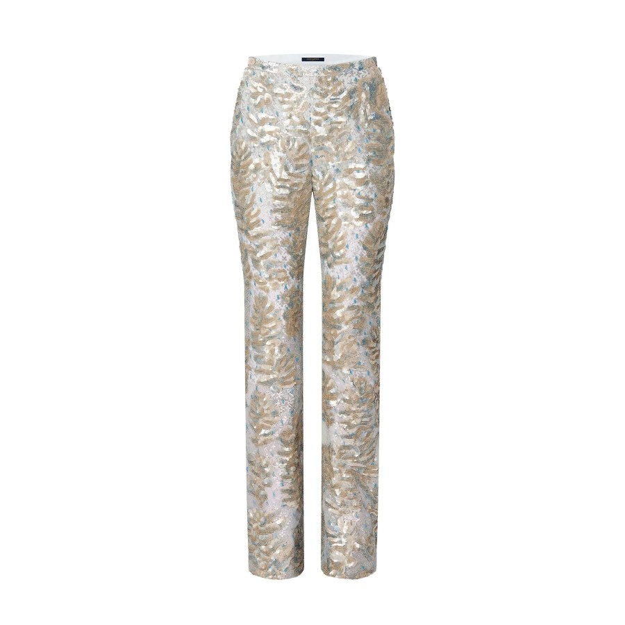 Mujer Louis Vuitton Pantalones | Pantalon De Traje Con Lentejuelas