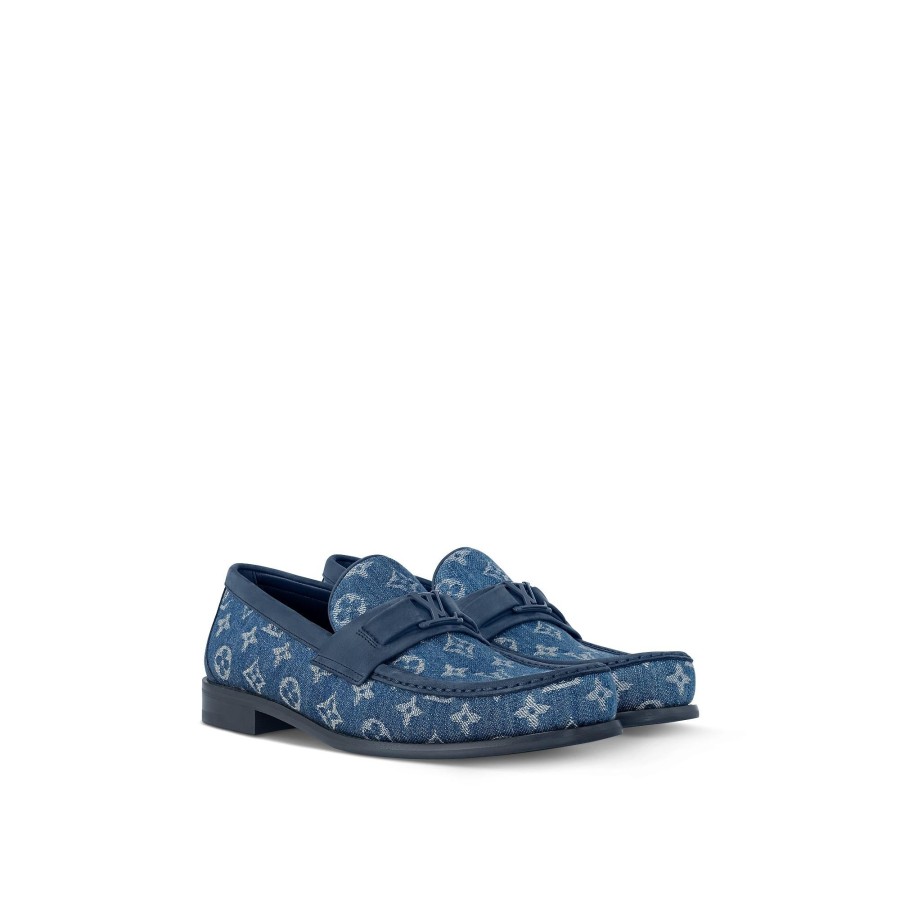 Hombre Louis Vuitton Mocasines | Mocasin Major Azul