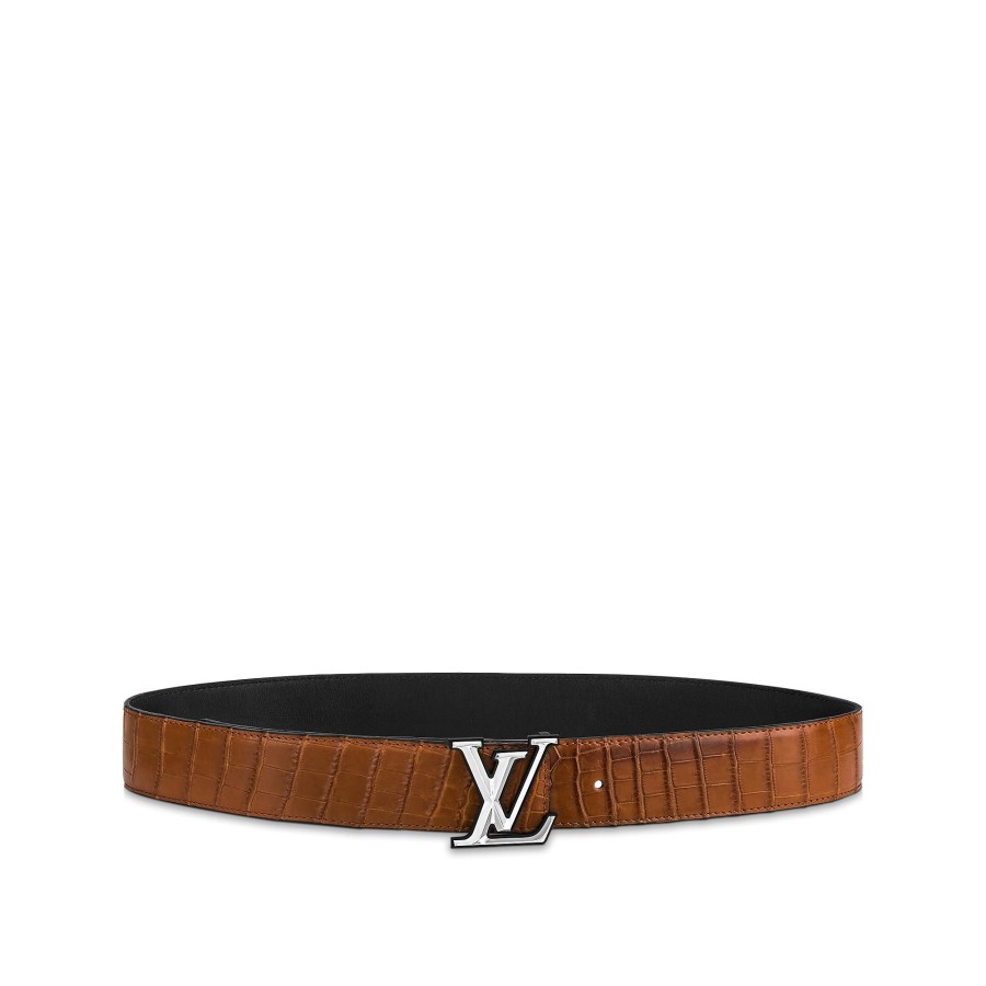 Hombre Louis Vuitton Cinturones | Cinturon Lv Pyramide De 4 Cm