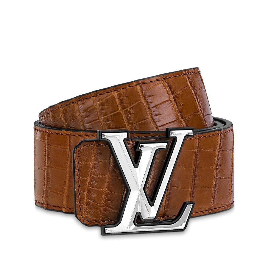 Hombre Louis Vuitton Cinturones | Cinturon Lv Pyramide De 4 Cm